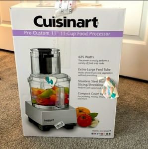 Cuisinart Brand New Food Processor 11 Cup Large Stainless Steel